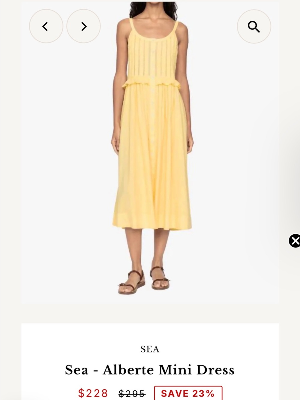Sea - Alberte Mini Dress NWT